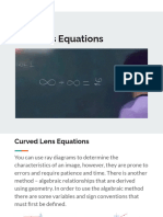 L9. 13.4 Lens Equations