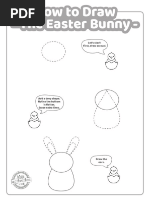 Draw the Easter Bunny {Printable}