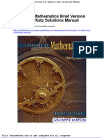 Full Download History of Mathematics Brief Version 1st Edition Katz Solutions Manual