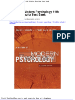 Full Download History of Modern Psychology 11th Edition Schultz Test Bank