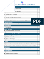 OSCE Checklist Varicose Vein Examination