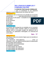 Conectores Lógicos Ejemplos y Ejercicios Resueltos PDF