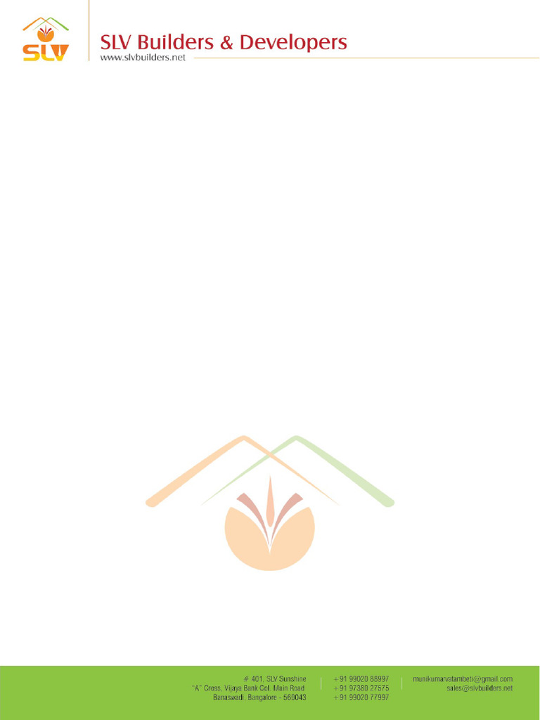 Letter Head SLV Builders & Developers | PDF