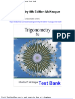 Full Download Trigonometry 8th Edition Mckeague Test Bank
