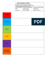 Evaluaciones de Cierre