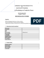 AMAN Youth For Peace Workshop 2011 - Application Form