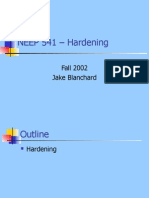 NEEP 541 - Hardening: Fall 2002 Jake Blanchard