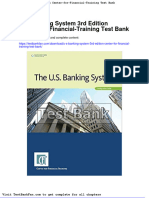 Full Download U S Banking System 3rd Edition Center For Financial Training Test Bank