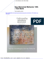 Full Download Understanding Abnormal Behavior 10th Edition Sue Test Bank