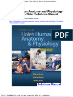 Full Download Holes Human Anatomy and Physiology 13th Edition Shier Solutions Manual