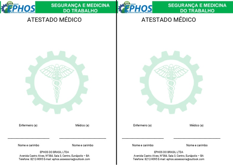 Atestado Médico EPHOS Brasil | PDF