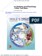 Full Download Holes Human Anatomy and Physiology 14th Edition Shier Test Bank