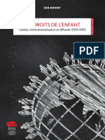 Les Droits de L'enfant: Genèse, Institutionnalisation Et Diffusion (1924-1989)