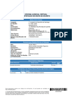 Oficina Judicial Virtual: Certificado de Envío de Escrito