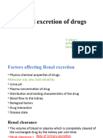 Factors Affecting Renal Excretion