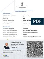 Arvind Vaccine Certificate Dose2