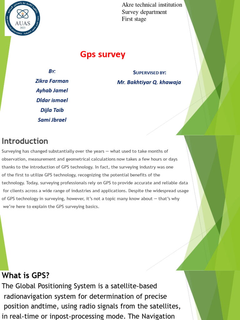 Gps Survey | PDF | Global Positioning System | Surveying