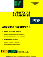 Subway As Franchise