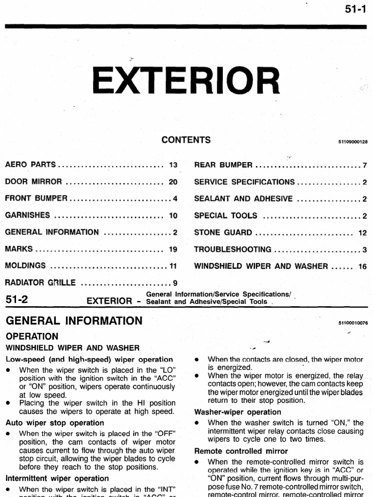 2001 MITSUBISHI MIRAGE OWNERS MANUAL PDF visual data 3