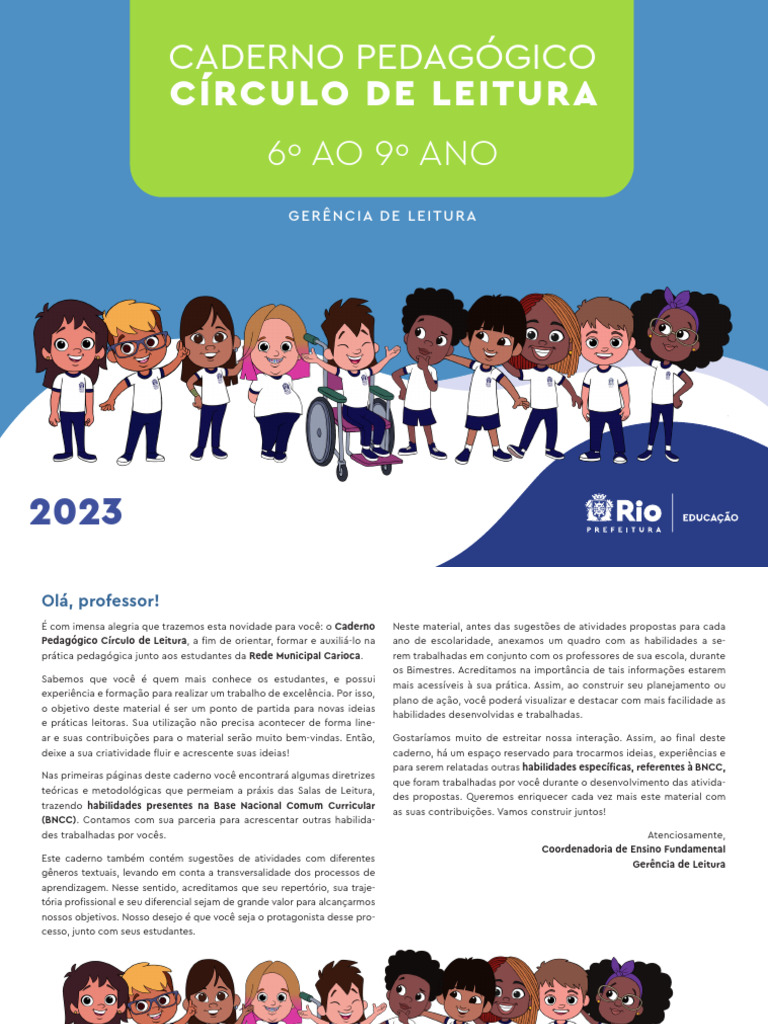 Círculo de Leitura | PDF | Pedagogia | Alfabetização
