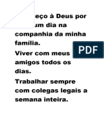 Agradecimento Pela Vida