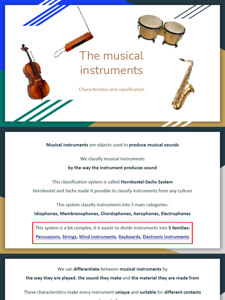 The Musical Instruments | PDF | Musical Instruments | String Instruments