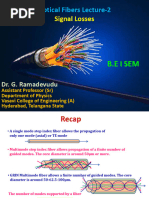 Losses in Optical Fibres