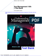 Full Download Understanding Management 10th Edition Daft Test Bank