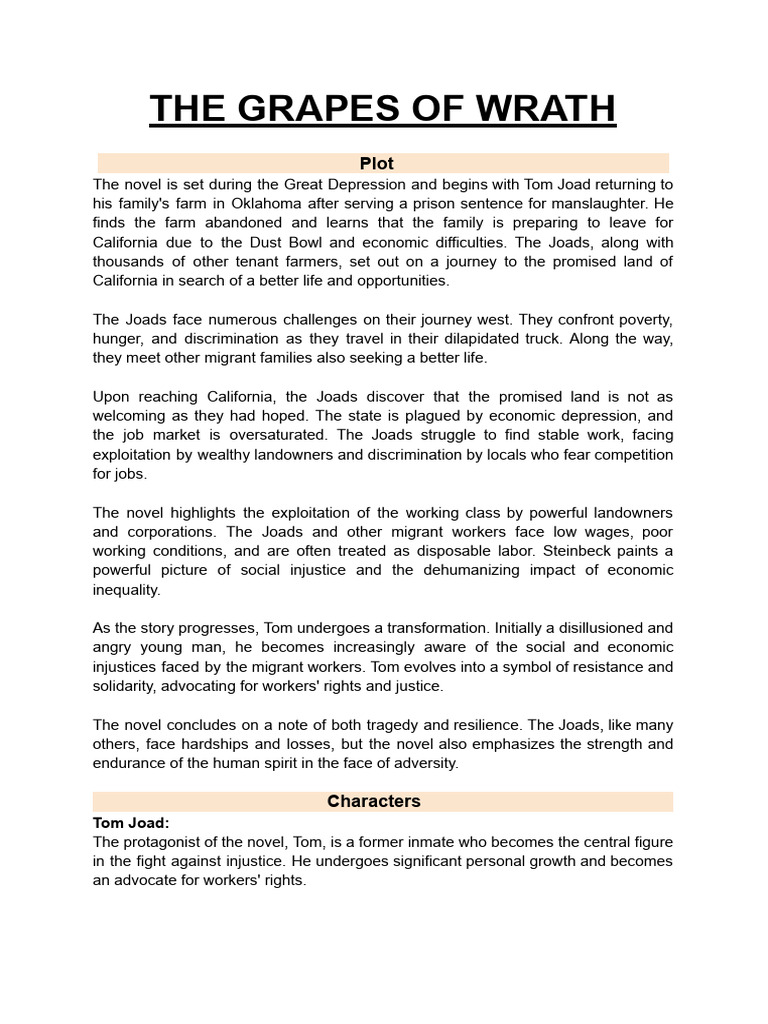 The Grapes of Wrath PDF