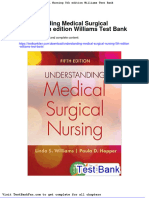 Full Download Understanding Medical Surgical Nursing 5th Edition Williams Test Bank