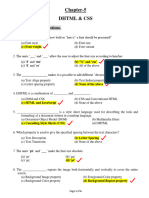 Chapter-5 DHTML & CSS: A. Multiple Choice Questions