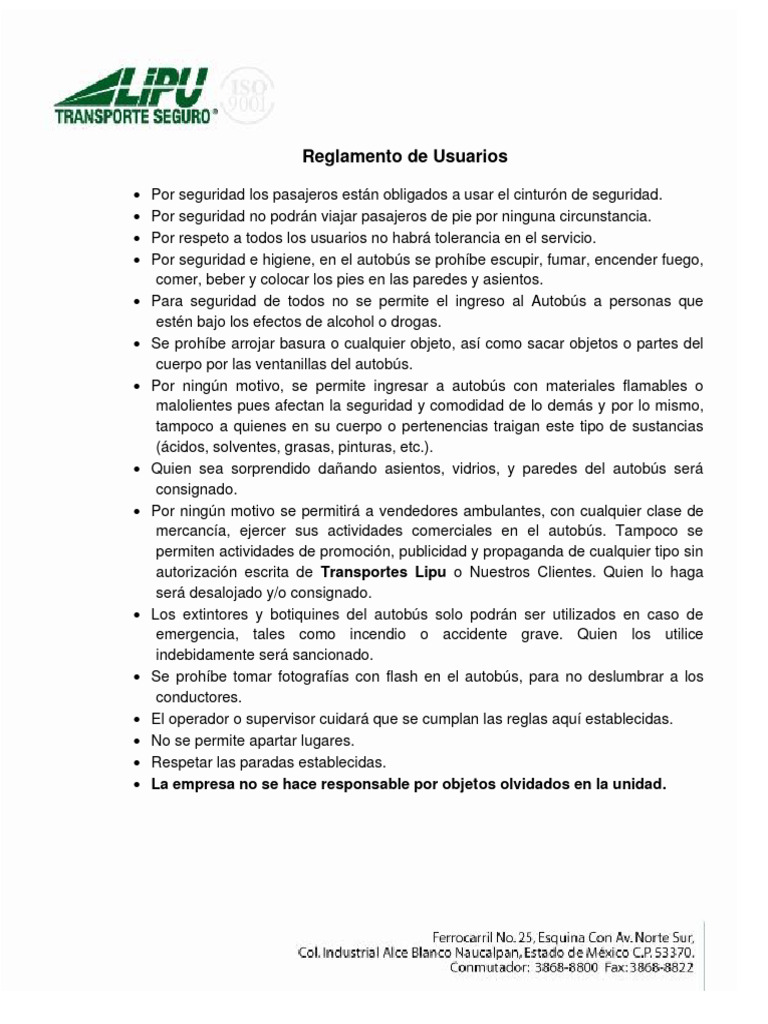 Reglamento Lipu | PDF