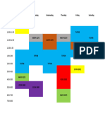 Timetable - Y2S1