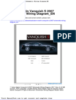 Aston Martin Vanquish S 2007 Schematic Wiring Diagram en