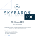 Honors Capstone SkyBaron - 2022 Marketing Plan - Joey Self