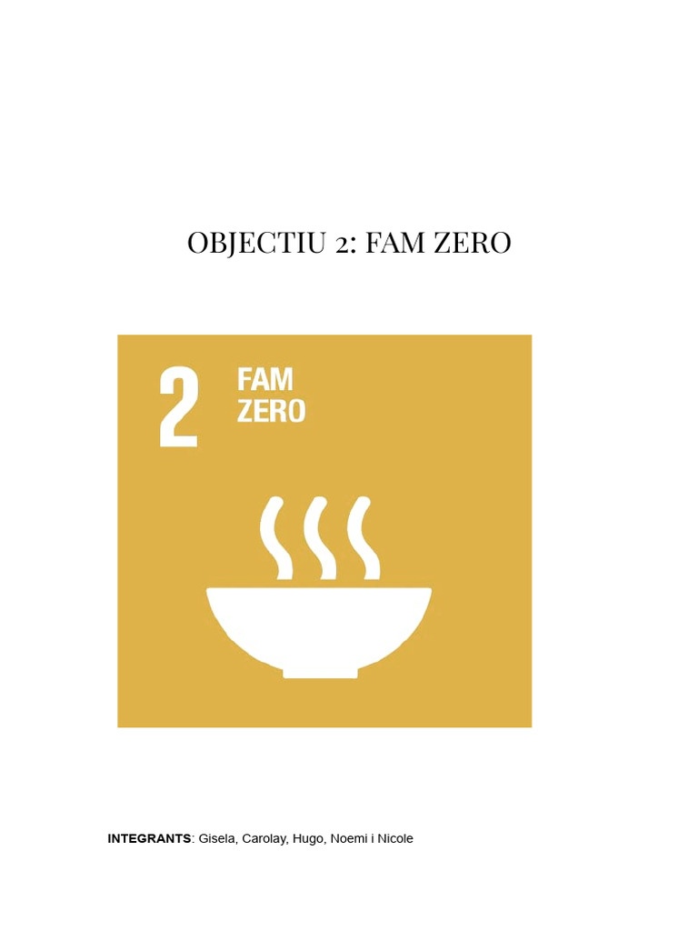 Fam 0 (ODS Objectiu 2) | PDF