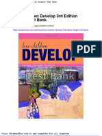 Full Download How Children Develop 3rd Edition Siegler Test Bank
