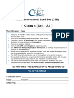 CSB Previous Year For Class 4