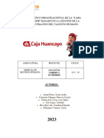 Diagnostico Organizacional de Caja Huancayo RRHH