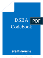 DSBA Master Codebook - Python and Statistics