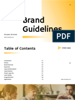 Yellow Professional Gradient App Development Brand Guidelines Presentation