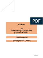 C) CA PL - Tax Palnning & Compliance Manual (Indirect Tax-Customs Portion)