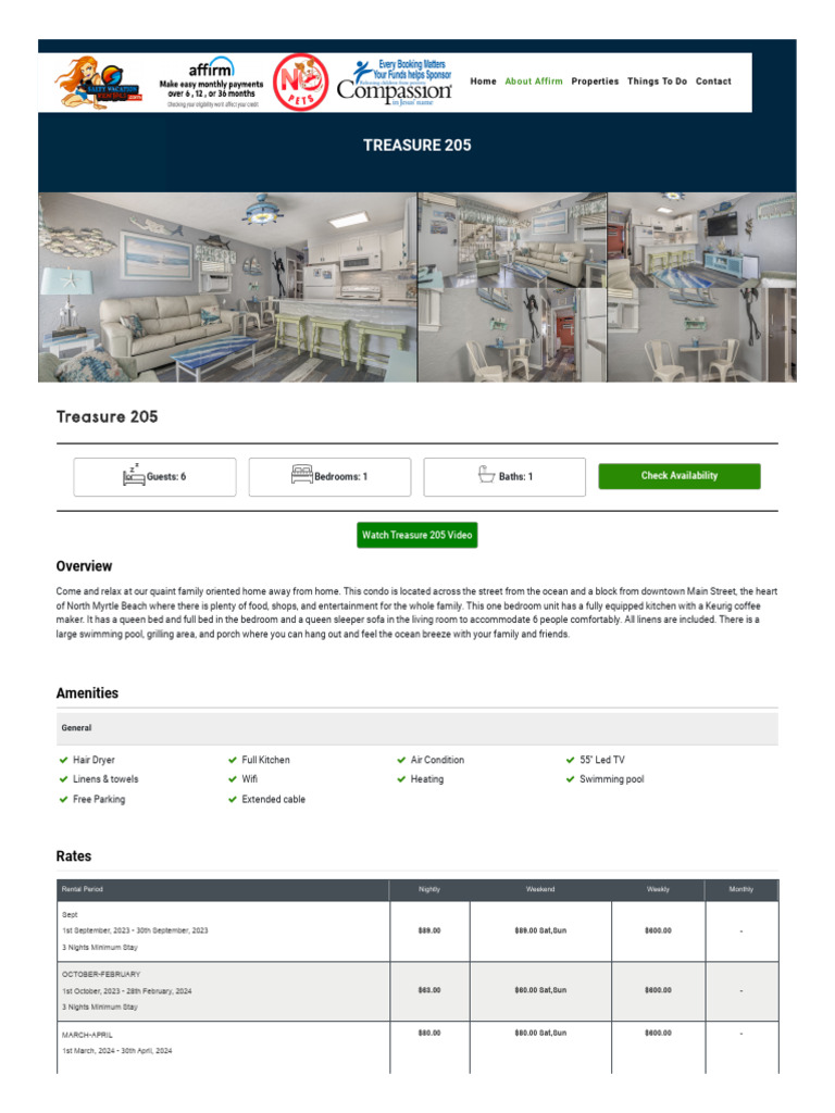 North Myrtle Beach Vacation House Rentals PDF