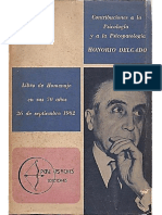 Honorio Delgado - Contribuciones A La Psicología y A La Psicopatología