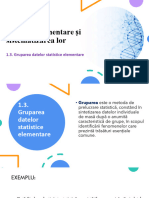 1.3. Gruparea Datelor Statistice Elementare