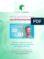 SketchUpSchool Notes - How To Turn 2D Floor Plans Into 3D Models