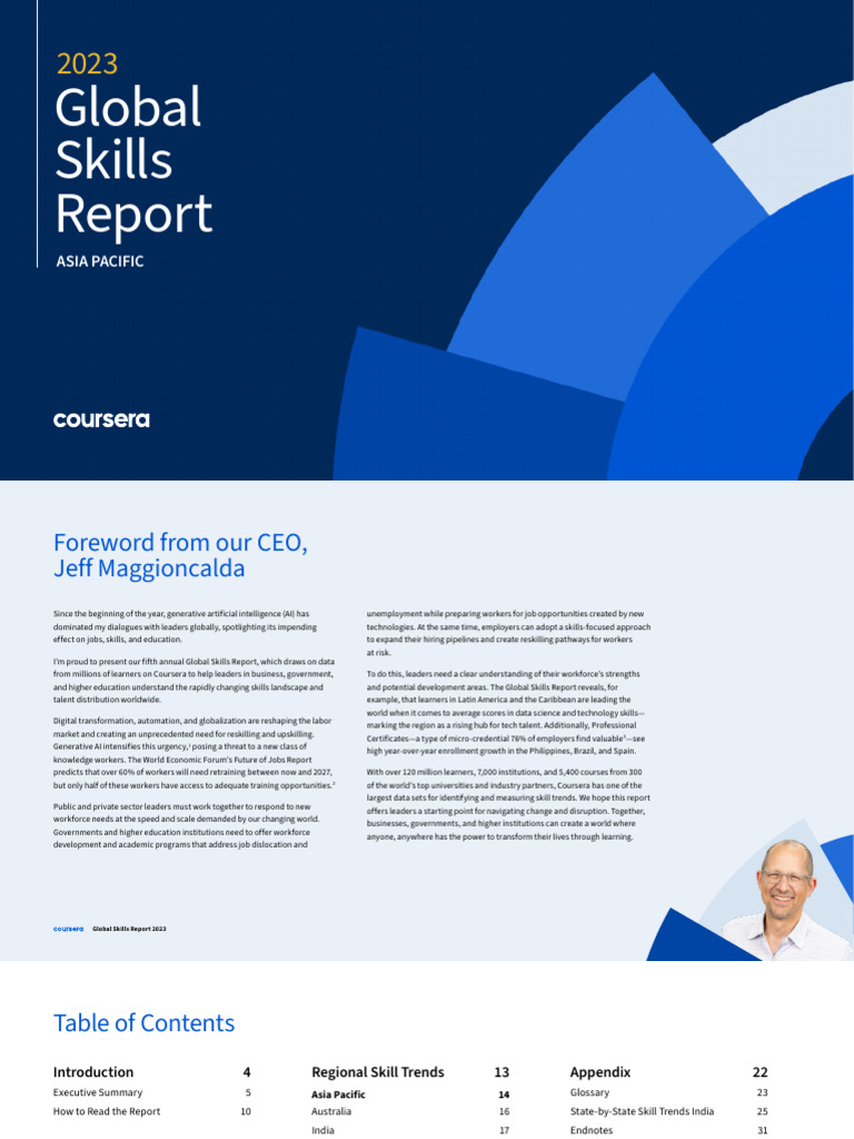 Global Skills Report 2023 Insights | PDF | Learning | Artificial ...