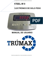 Indicadores de Peso Digitales Xteel W II Trumax Manual Espanol