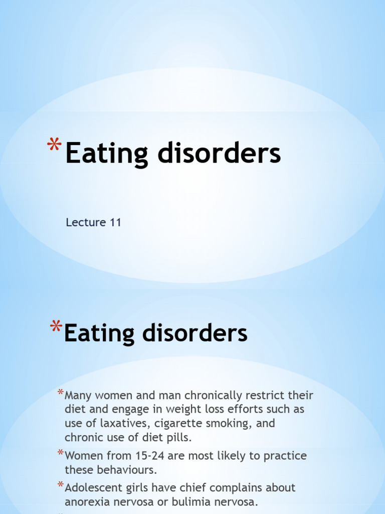 Eating Disorders (5) PDF Anorexia Nervosa Alcoholism