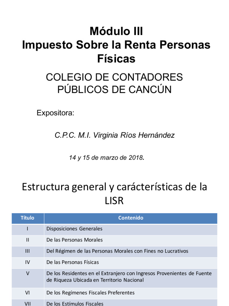 ISR Personas Fiìsicas 2018 | PDF | Impuesto sobre la renta | Salario